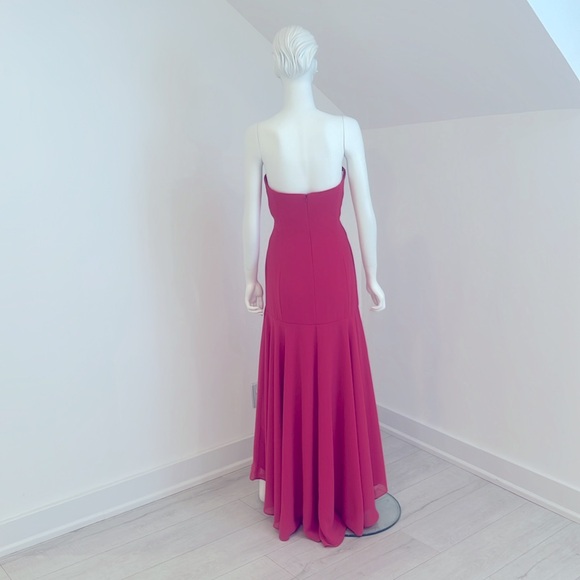 NWT SAMPLE SALE After Six Posie (muted Fuschia) size 10 Nu-georgette PRISTINE - Picture 4 of 7